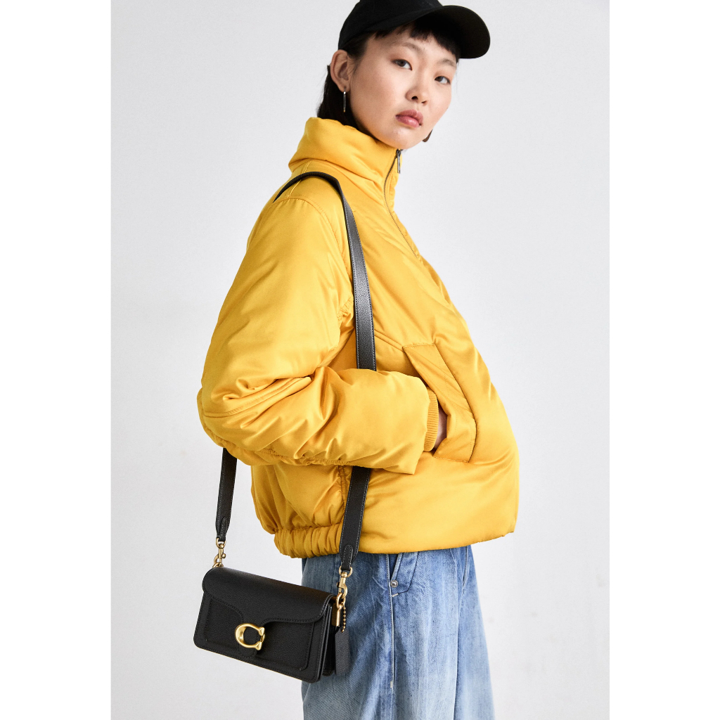 [katto] Coach Sling Bag Kulit Warna Hitam shoulder bag