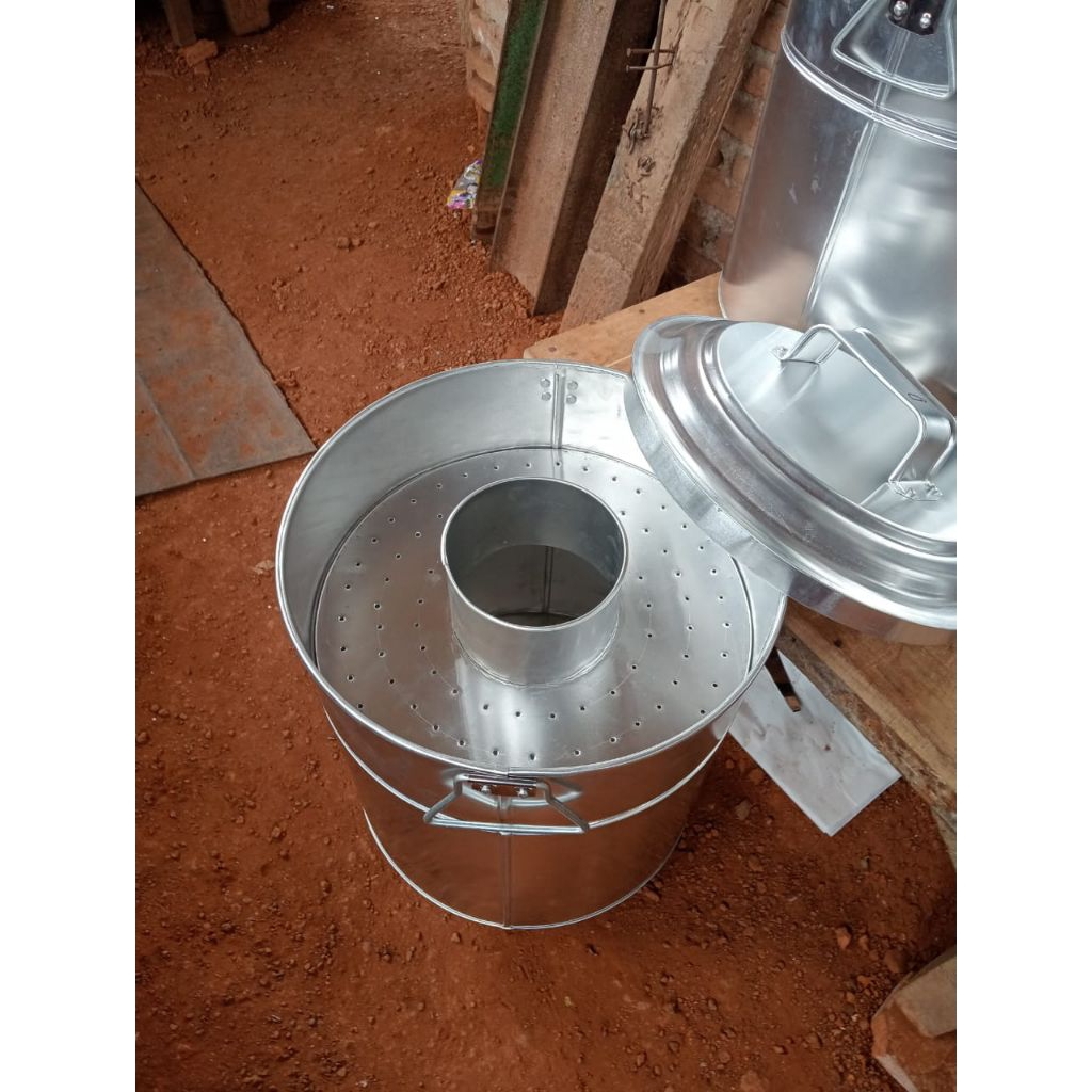 dandang bakso bulat ukuran diameter 35x35cm alumunium