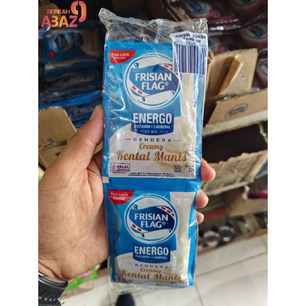 

Frisian Flag Energo Creamy Kental Manis isi 6 Scahet 37g Kemasan Baru