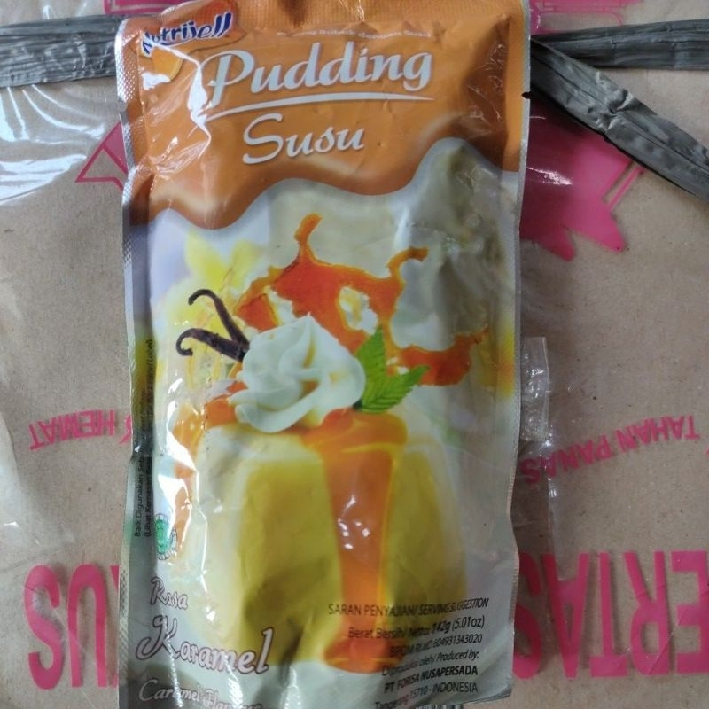 

[oddsolshop] pekanbaru/Nutrijell Premix Pudding Milk Caramel 142GR Premiks Puding Susu Karamel