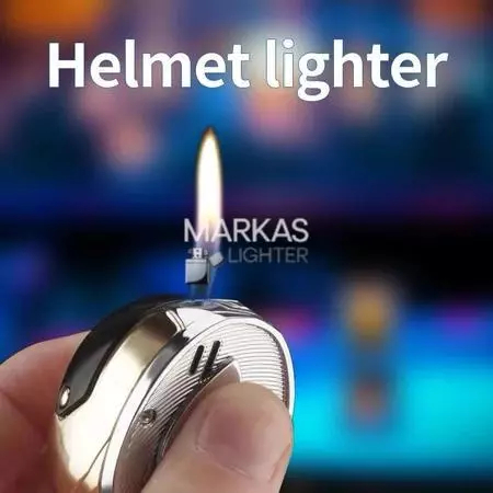 Korek Api Gas Butana Kartun Bentuk Helm | Api Lembut Tiup | Lucu & Unik | Hadiah Pacar