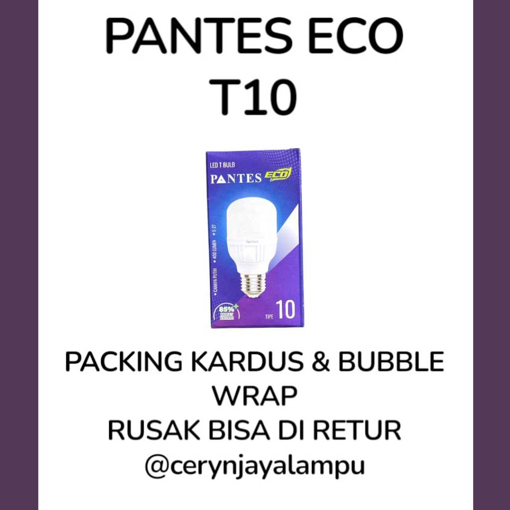 LAMPU PANTES ECO T10 LED PENERANGAN HEMAT LISTRIK
