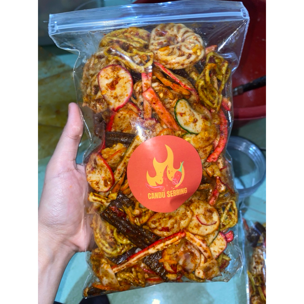 

candusebring/sebring mix 250gr/seblak kering mix/seblak kering pedas/sebring jengkol/sebring rafael/sebring beton/sebring krupuk