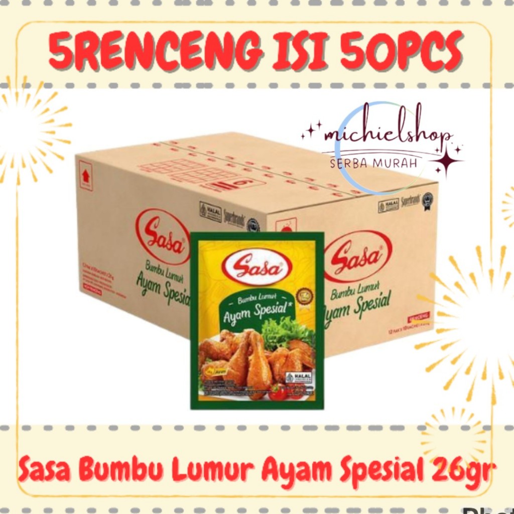 

Sasa Bumbu Lumur Ayam Spesial 26gr 5Renceng Lebih Hemat