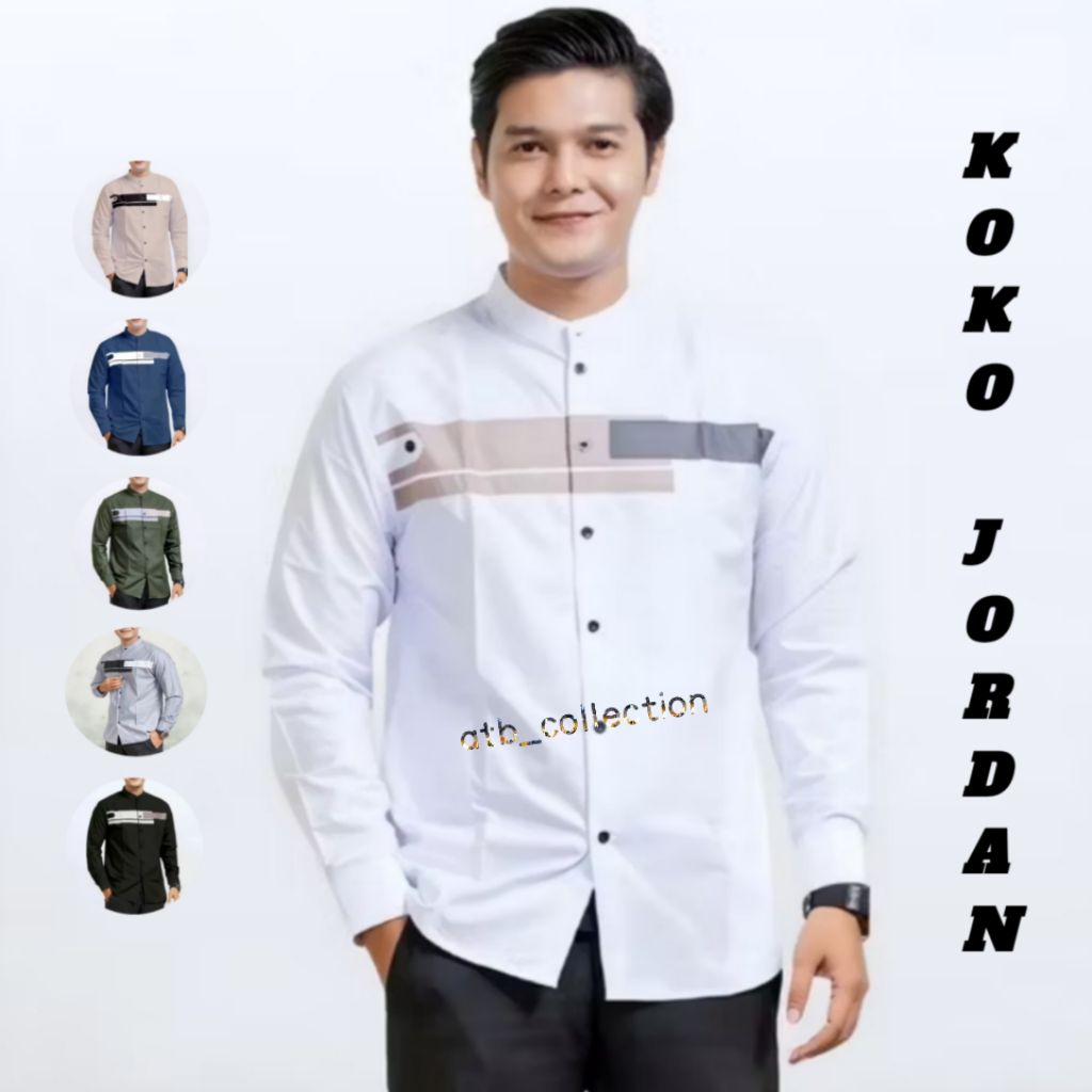 TERBARU TERMURAH koko lengan panjang pria dewasa anak motif YORDAN/JORDAN kombinasi kotak kotak kere