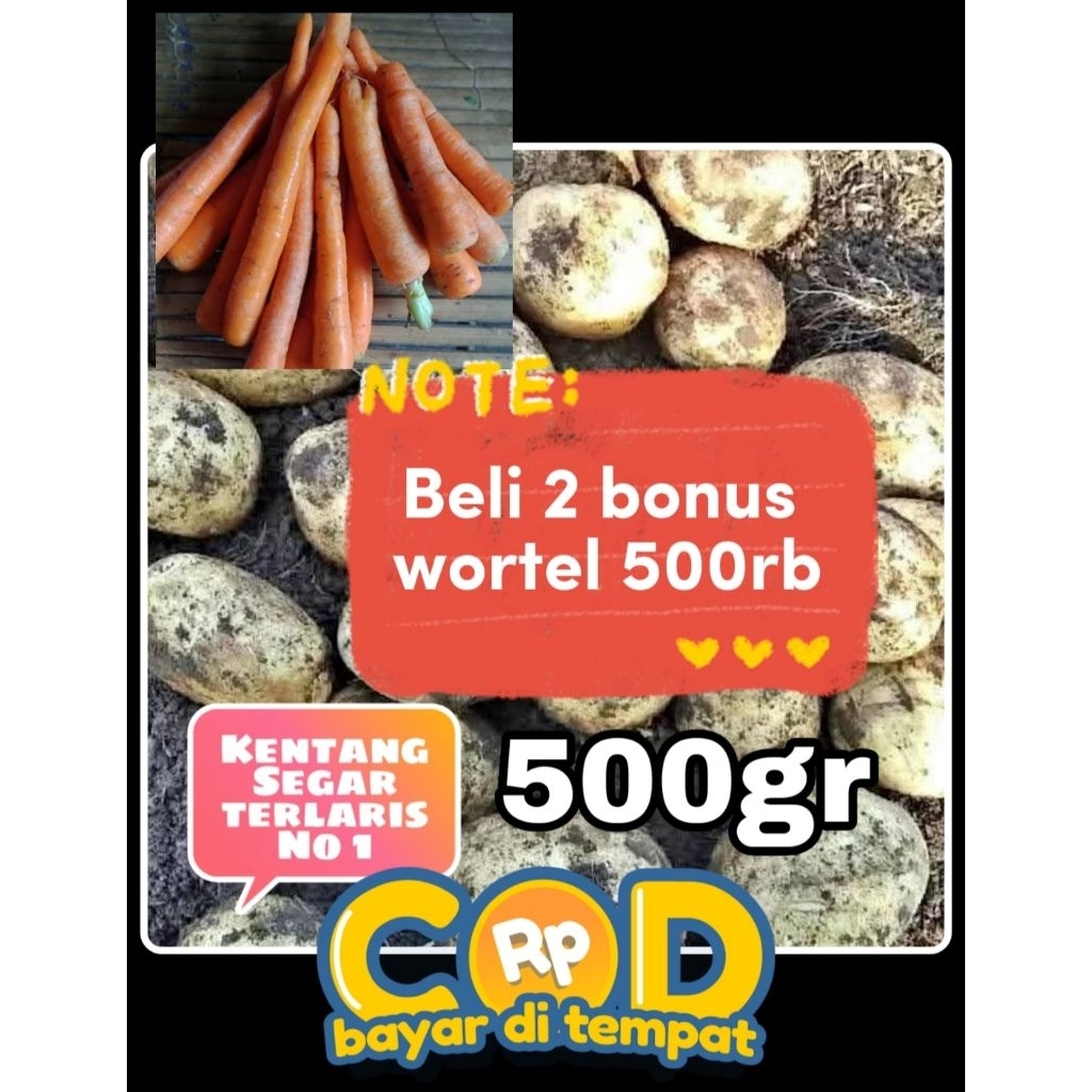

Favorit No.1 Kentang AB 500gr ( bonus wortel )
