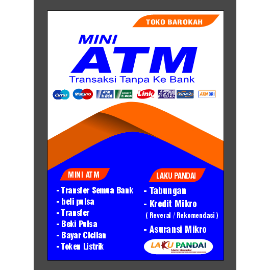 

STIKER VINYL BRILINK | STIKER BRILINK | STICKER MEJA KASIR BRILINK