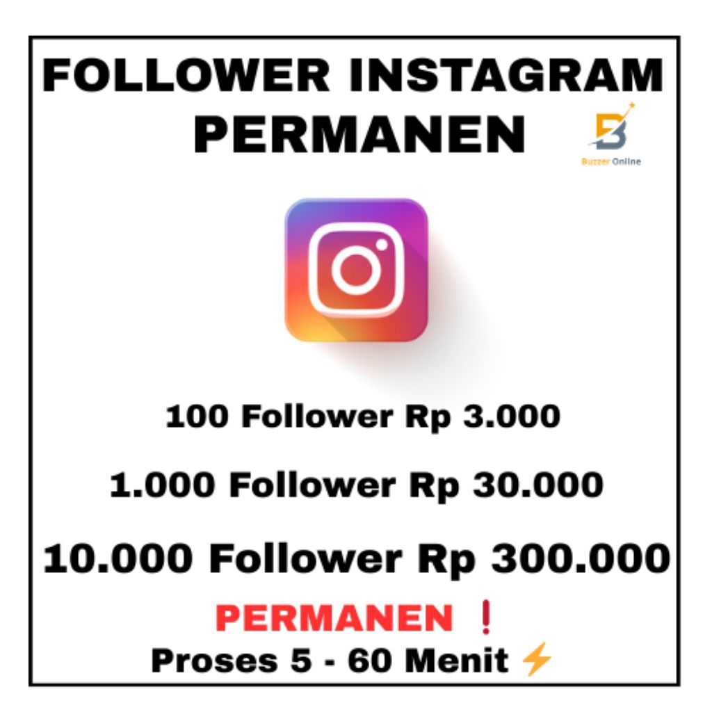 FOLLOWER INSTAGRAM PERMANEN NON DROP FOLLOWER IG PERMANEN REAL