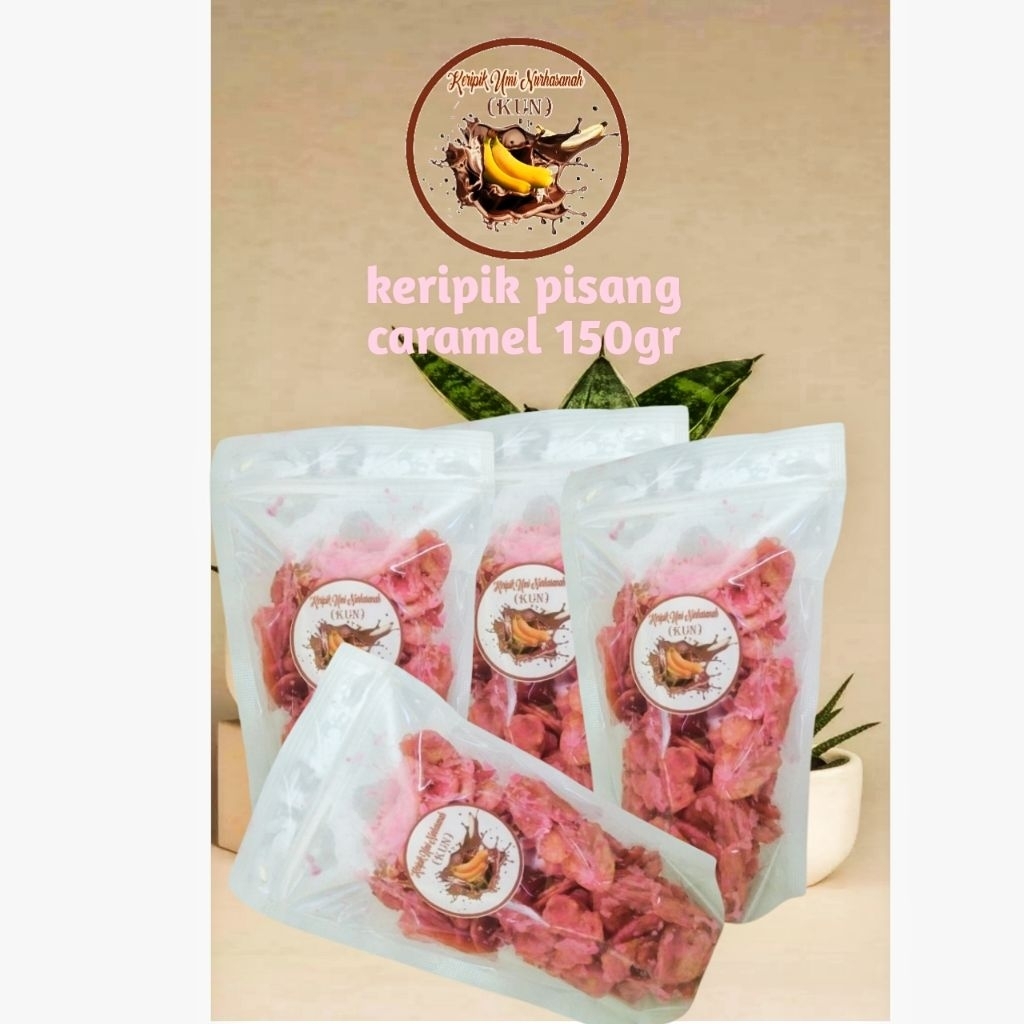 

keripik pisang coklat lumer strawberry 150gr