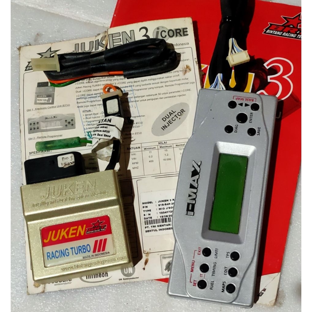 ECU BRT JUKEN 3 DUAL BAND ECU MIO J/MIO SOUL/SOUL GT/X-RIDE/FINO FULSET REMOTE (54P)