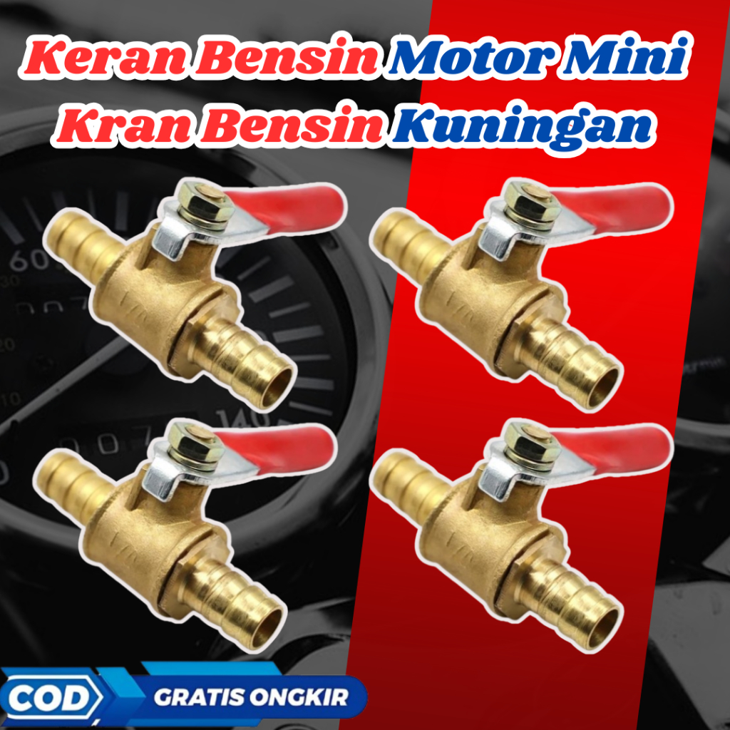 keran Bensin Kran Bensin Motor Keran Bensin Motor Mini Keran bensin Kuningan Aksesoris Variasi Spare
