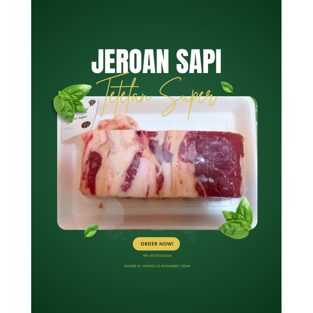

Tetelan Sapi / Tetelan Sandung Lamur 500 Gr