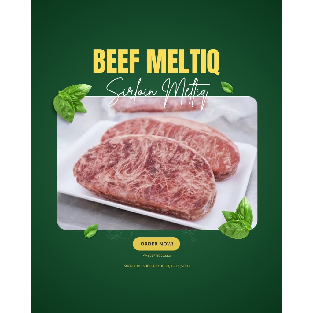 

Daging Steak Sirloin Meltiq 1 Kg