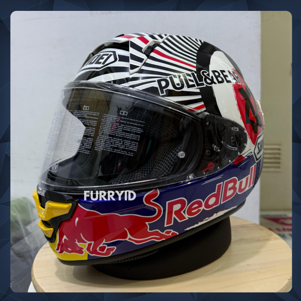 HELM FULL FACE SHOEI X15 MOTEGI 4 REDBULL