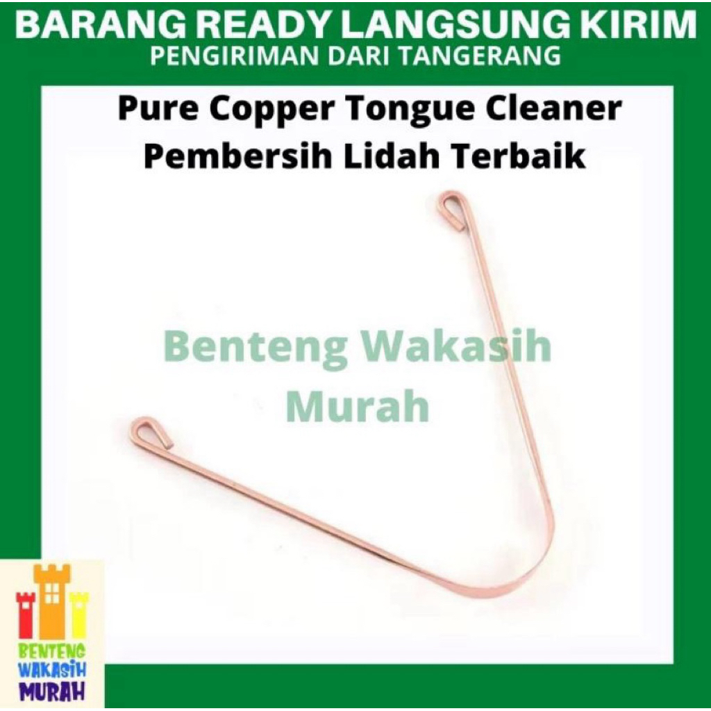 Alat Pembersih Lidah Full Pure Copper Tongue Cleaner Tembaga Scraper
