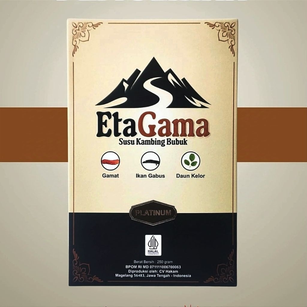 

Susu kambing etawa platinum EtaGama 250 Gram plus ikan Gabus Gamat dan daun kelor