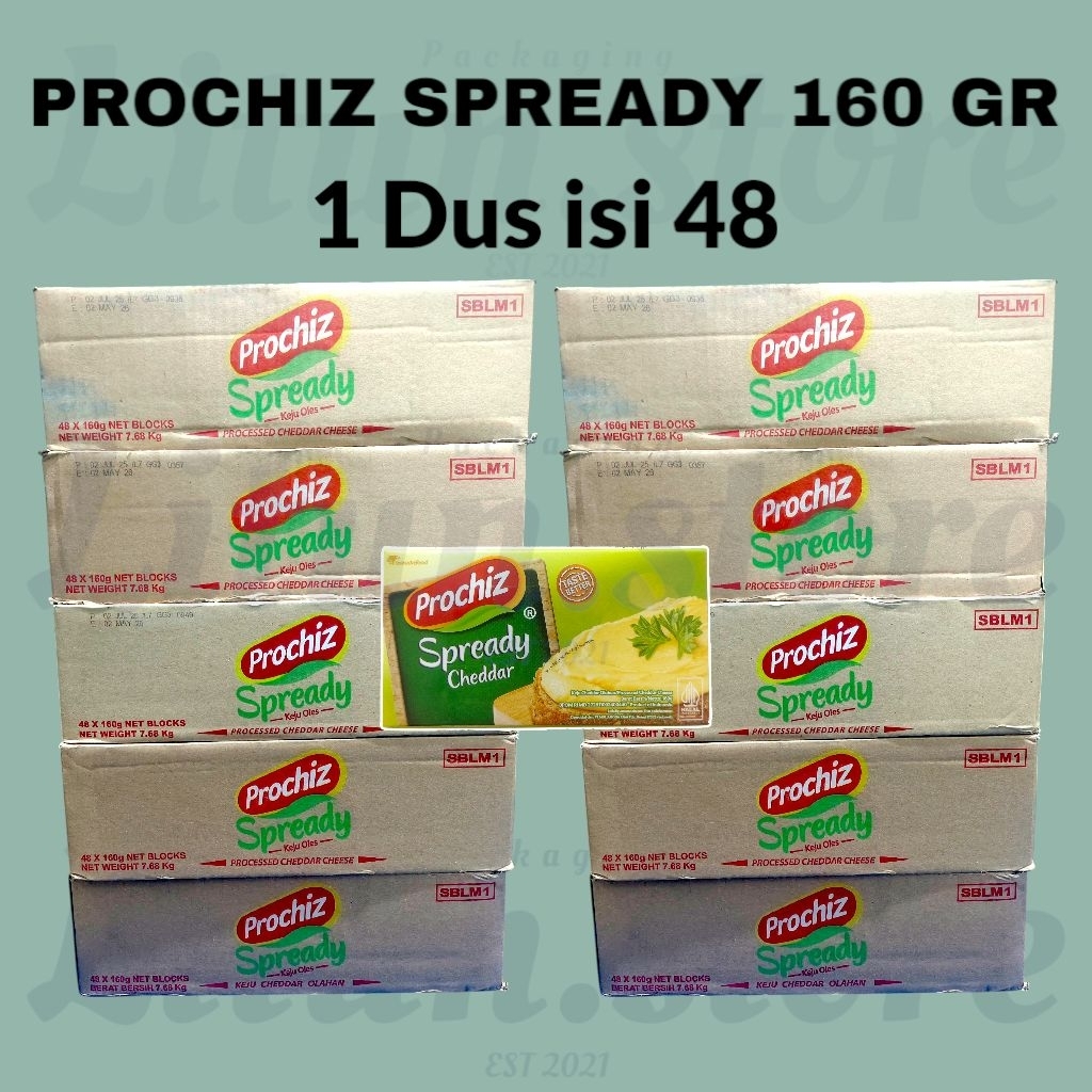 

READY LANGSUNG KIRIM [HARGA 1 DUS] STOCK TERBATAS!! PROCHIZ SPREADY 160GR 1 DUS 8 KG