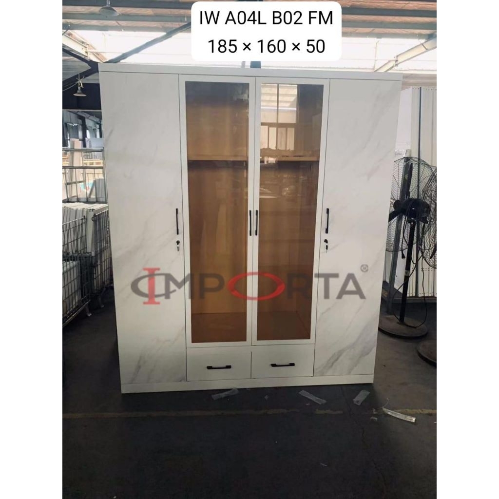 Lemari pakaian/Lemari Besi /Lemari Besi (Lampu Led) Importa 4,5,6 pintu