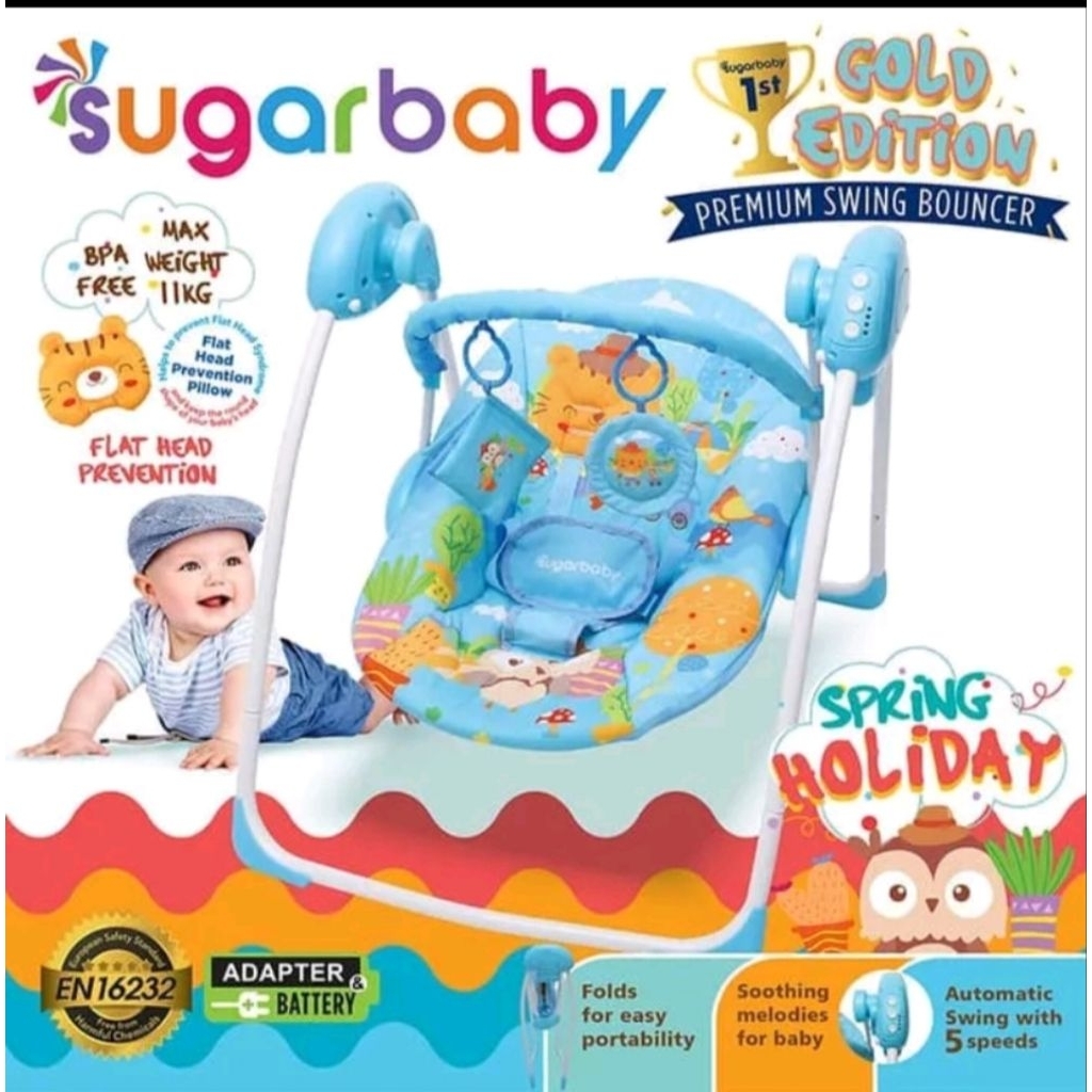 sugar baby swing bouncer/bouncer bayi/ ayunan baby