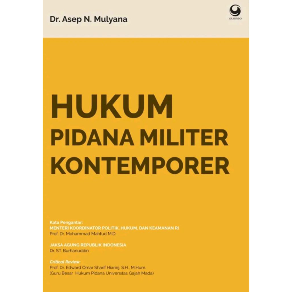 Buku Hukum Pidana Militer Kontemporer Oleh Dr. Asep N. Mulyana