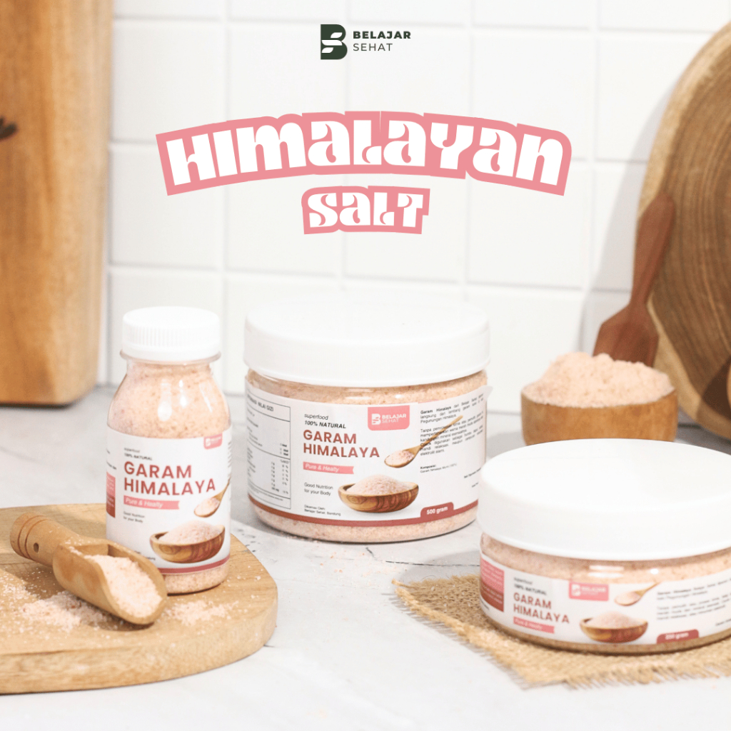 

Garam Himalaya Belajar Sehat Jar 500G Original Premium Quality Himalayan Salt MPASI