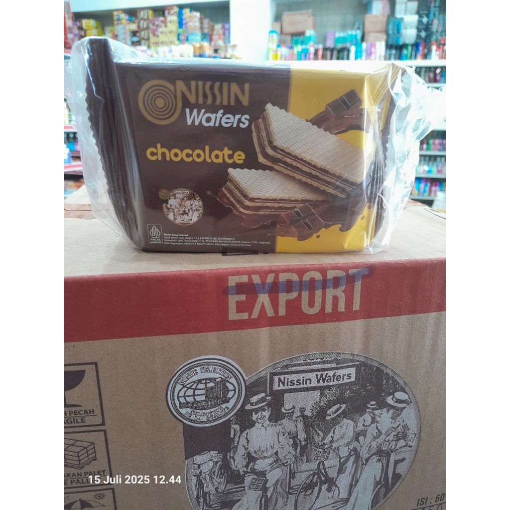

Nissin Wafers Chocolate 42g x 60pcs 1 Karton