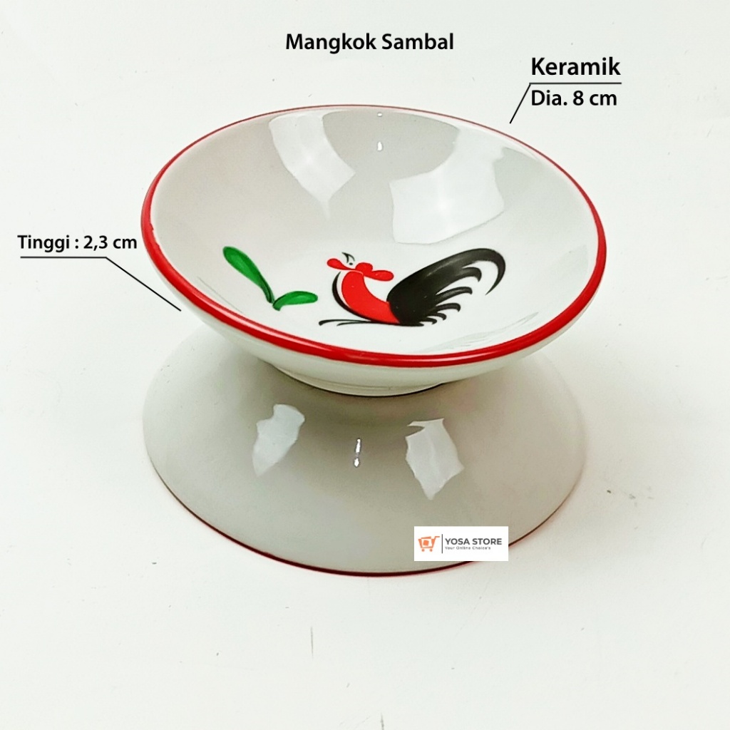 Piring Sambal Saos Kecap Keramik 1 Pcs Kedaung Home