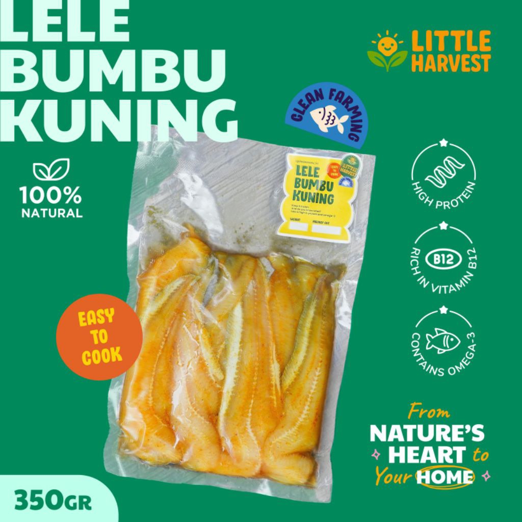 

Little Harvest - MPASI Anak Lele Fillet Bumbu Kuning Sehat
