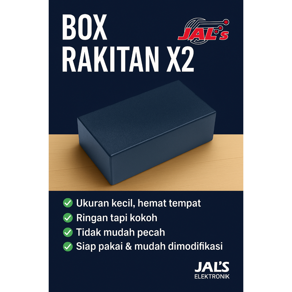 Box Rakitan X2 ( 2 Pcs )– Casing power ampli • Rapi, Kuat, Siap Pakai – JAL’s ELEKTRONIK