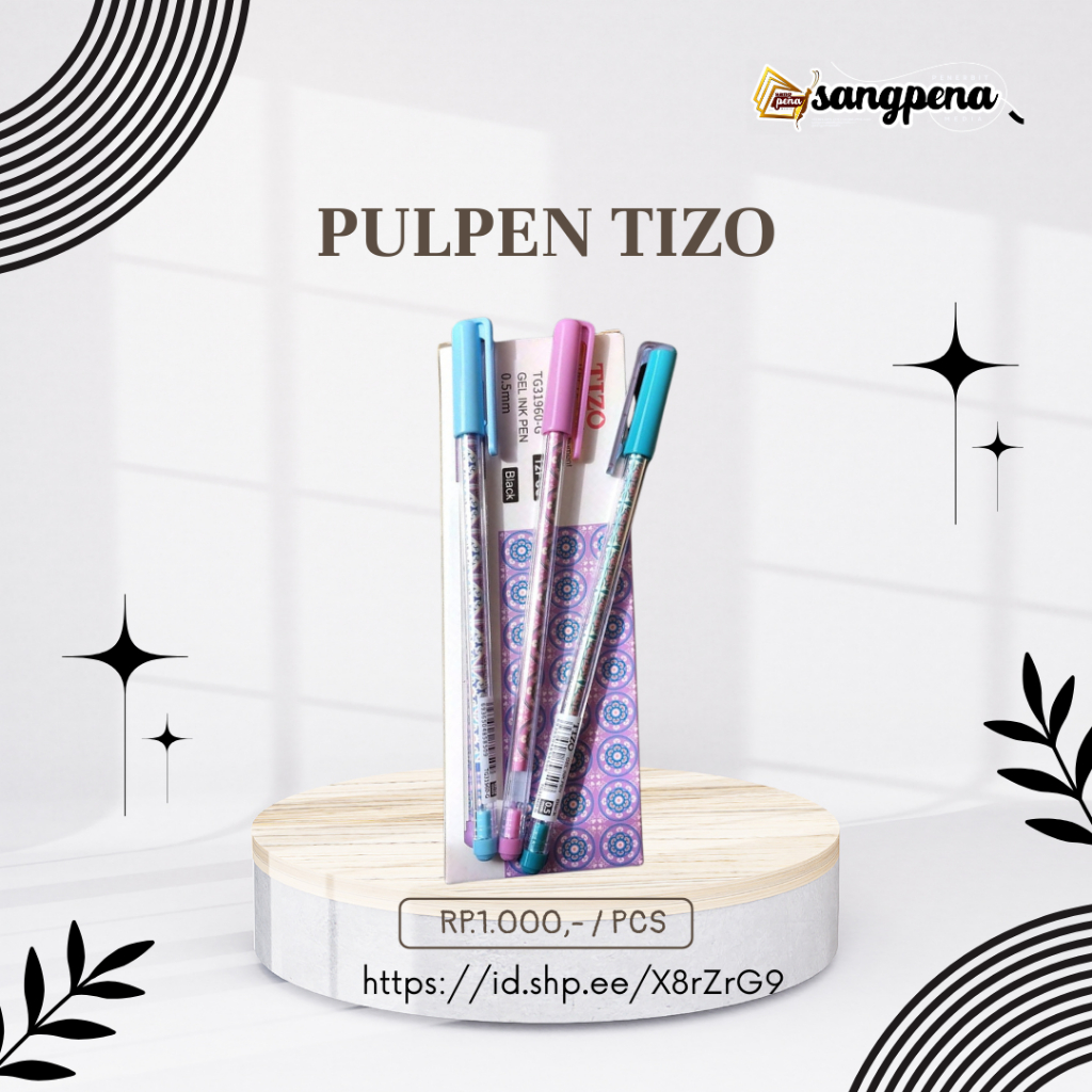 

pulpen tizo warna warni rp.3.500/pcs
