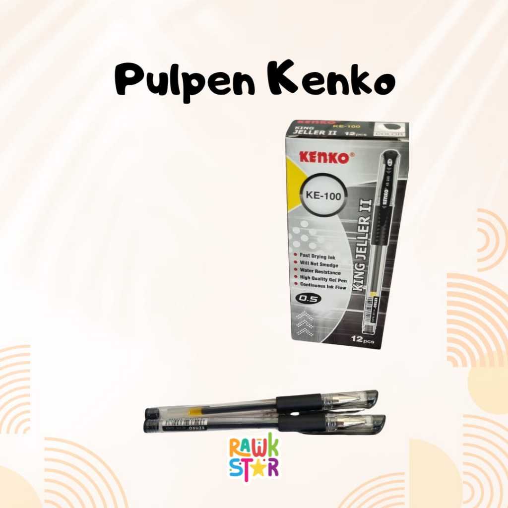 

Kenko Pulpen Gel Hitam KE-100