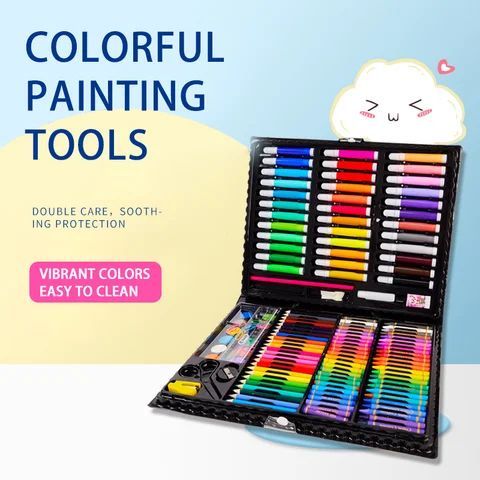 

Pensil Warna 150 Pcs Art Set-Crayon 150 Pcs Full Set-Lengkap Alat Melukis Menggambar Anak / Pensil Warna Lengkap 1 Set