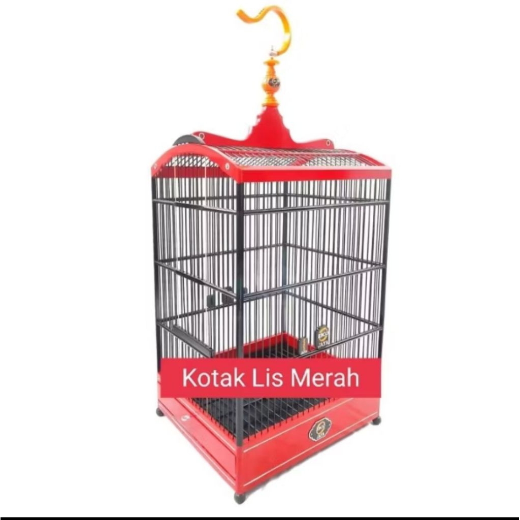 (GOJEK) KANDANG SANGKAR KOTAK LIS EBOD JAYA MERAH