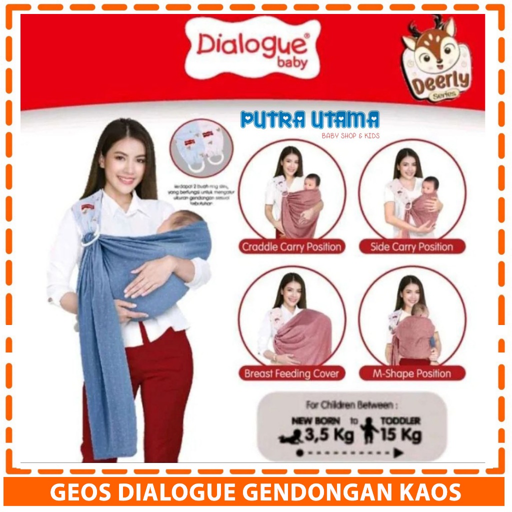 DIALOGUE GENDONGAN KAOS RING SLING DEERLY SERIES GEOS DIALOGUE DLG4365