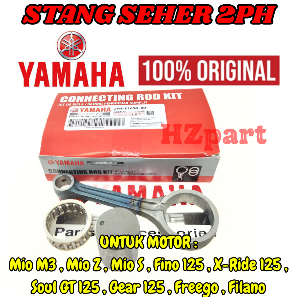 STANG SEHER KODE PART 2PH ORI YAMAHA PISTON Mio M3,Mio Z,Mio S,Fino 125,X-Ride125,Soul GT125,Gear125