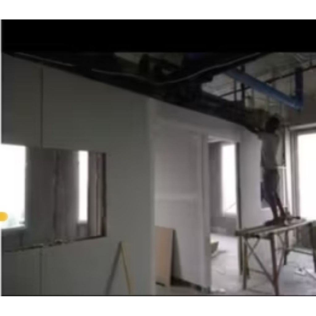 pemasangan partisi gypsum