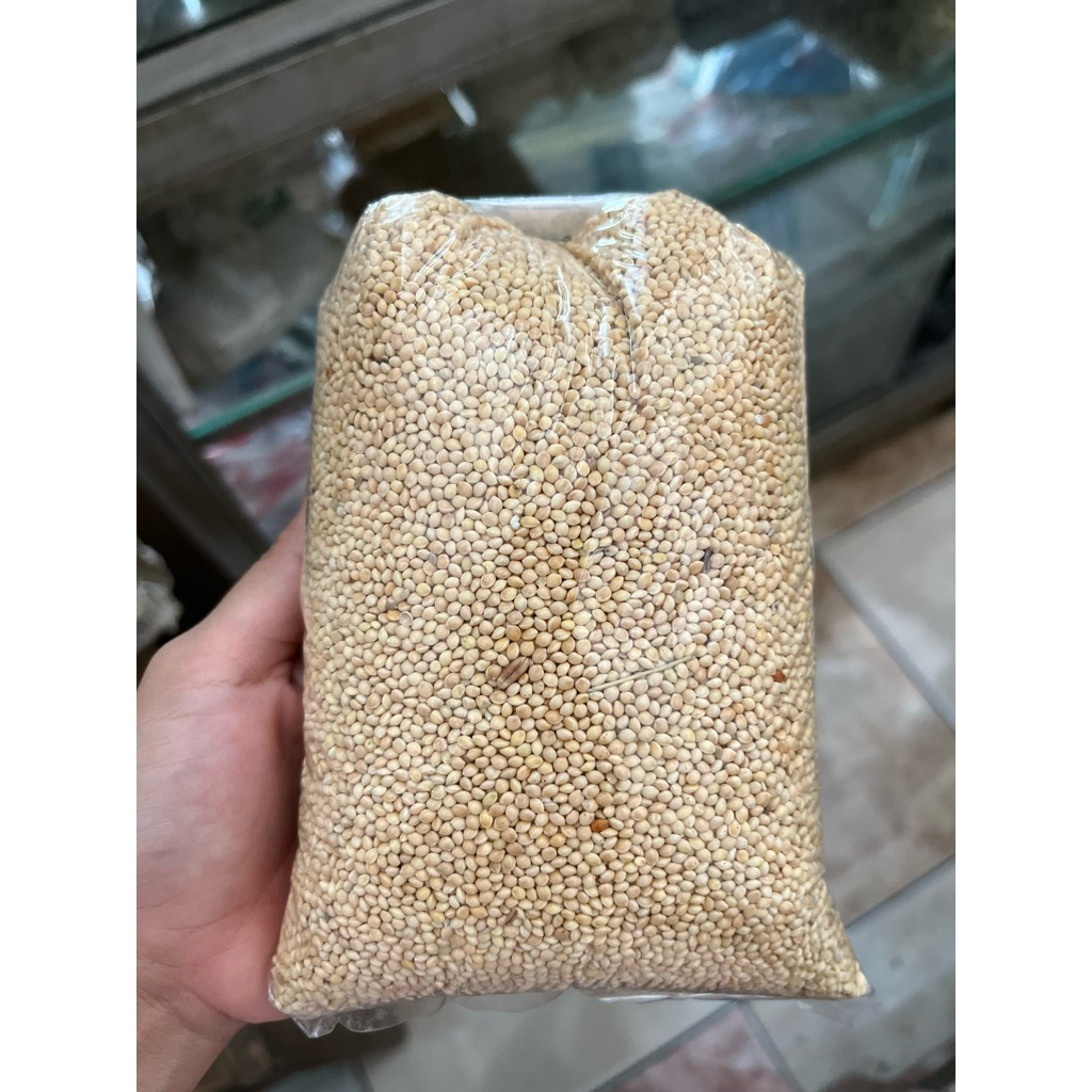 Milet Putih Kiloan | Pakan Burung Lovebird/Lakbed