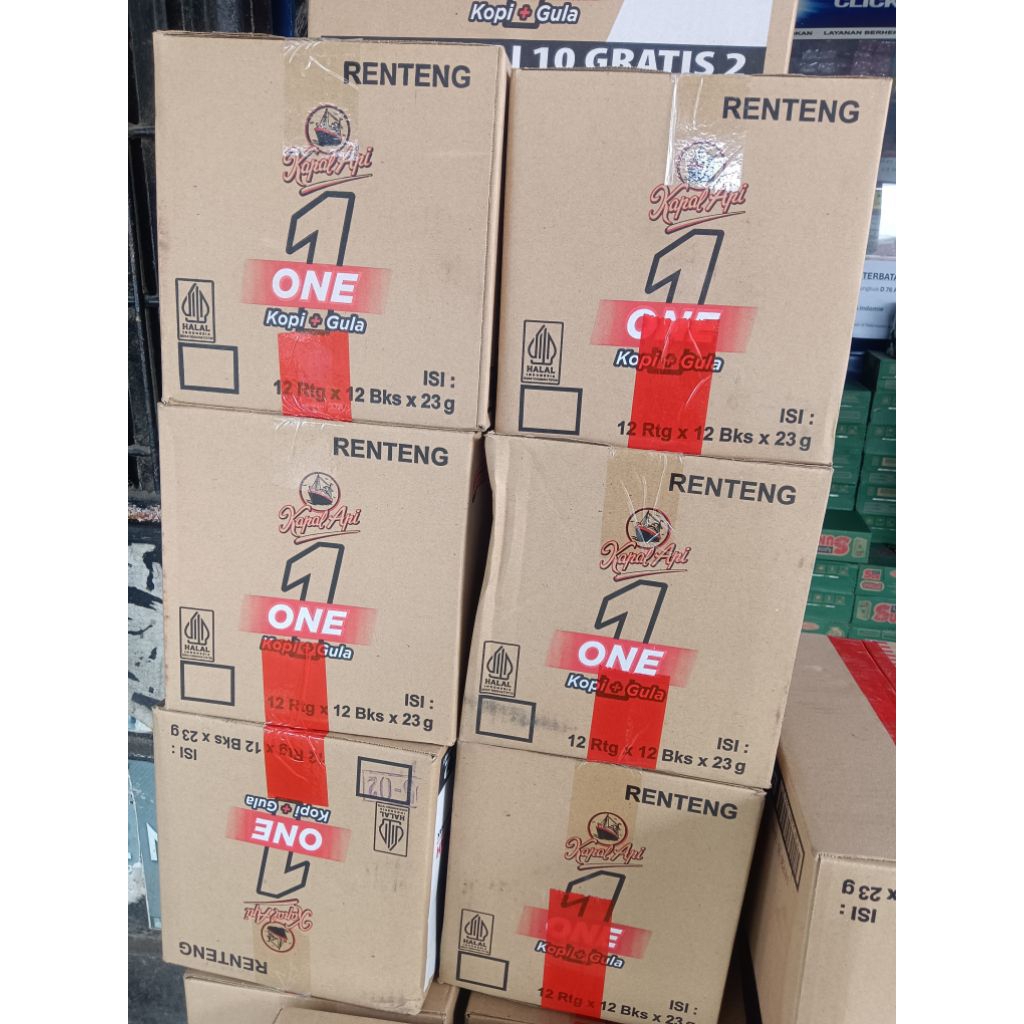 

KAPAL API ONE 23gr kopi+gula (gula terpisah)