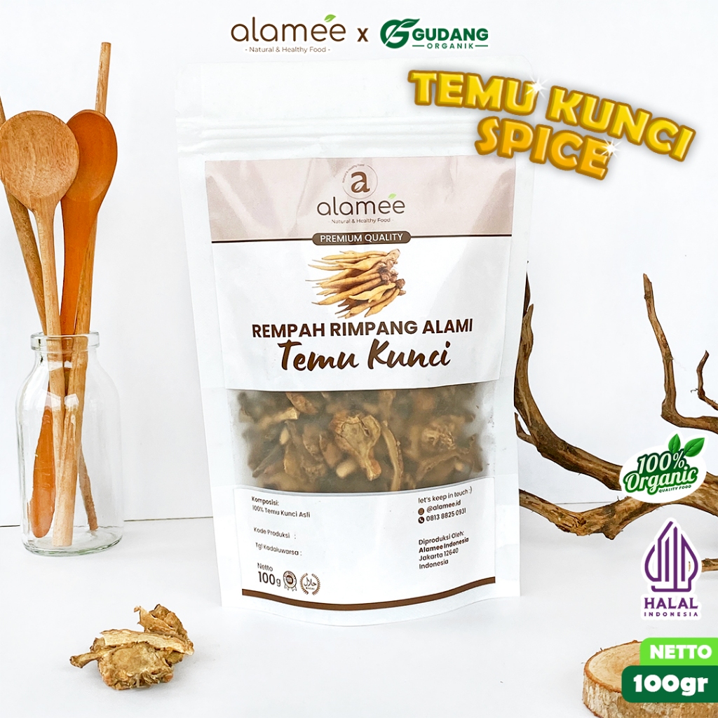 

alamee rimpang temu kunci 100 gram rempah tradisional rasa khas aroma segar penyedap alami herbal