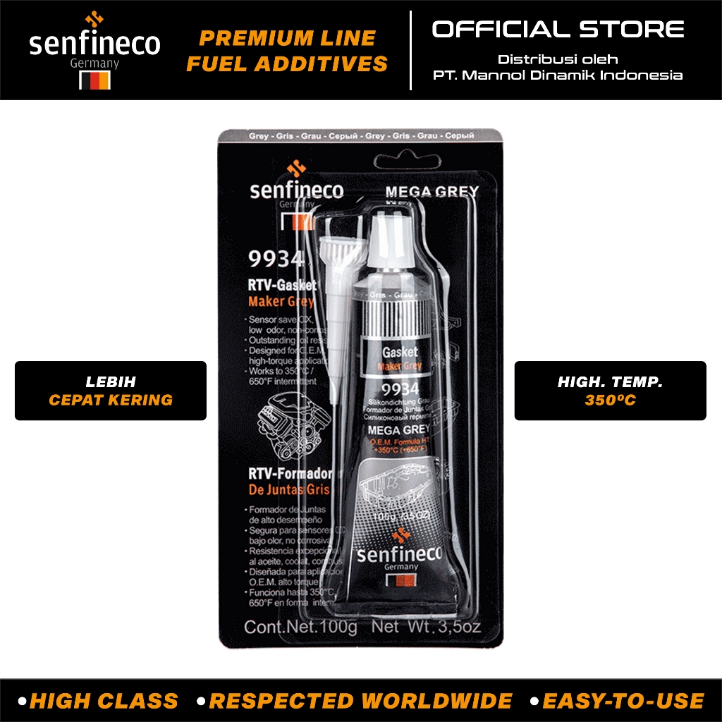 Senfineco 9934 - RTV Gasket Maker Grey - RTV - Gasket - Sealant
