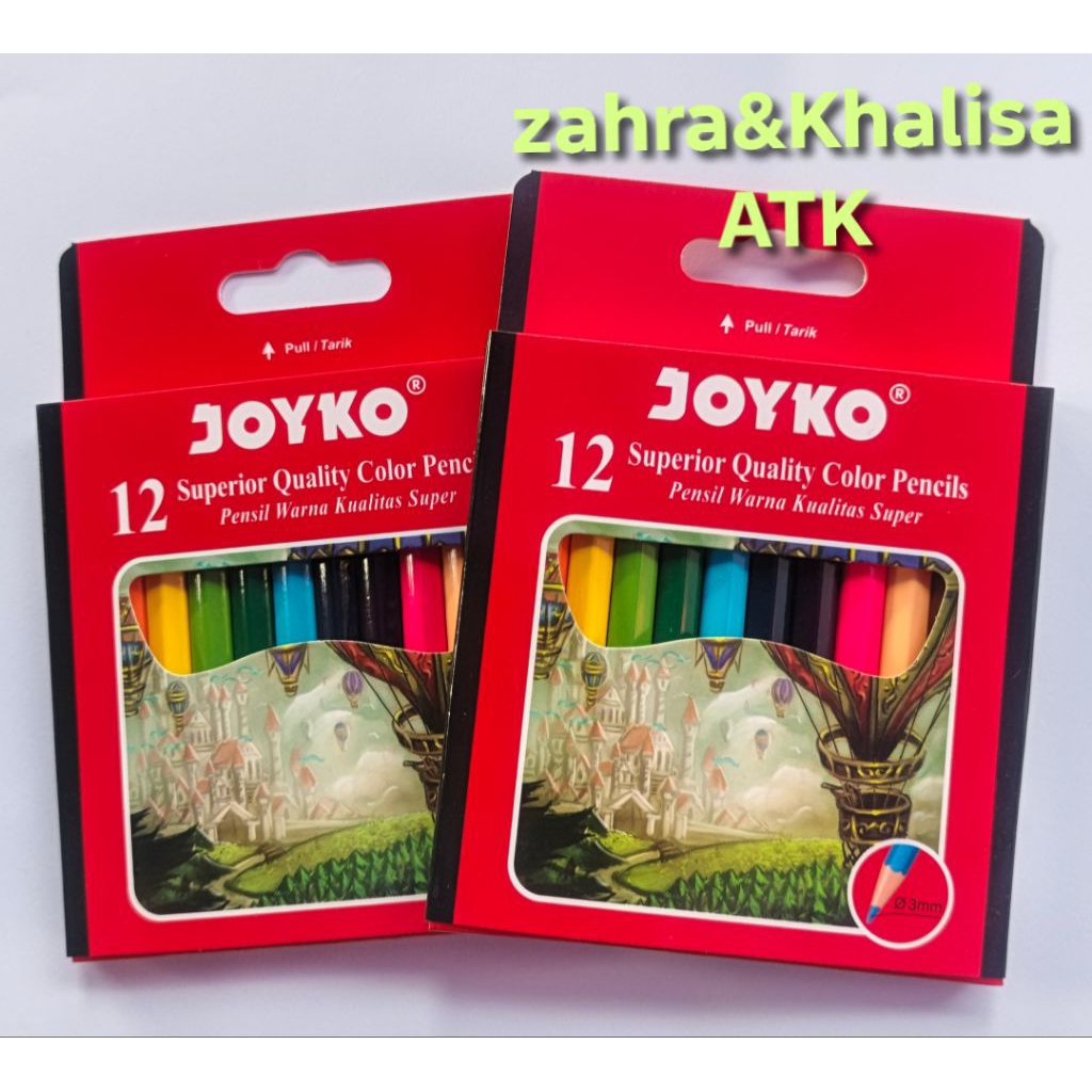 

pewarna joyko pendek 12 warna Colour pensil