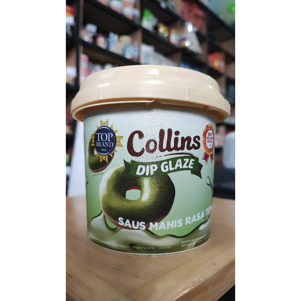 

Selai Collins DIP GLAZE Coklat Pasta Rasa Green Tea Teh Hijau 1KG