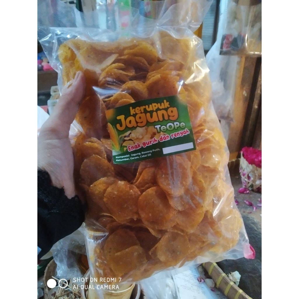 

krupuk jagung mentah 500 gr