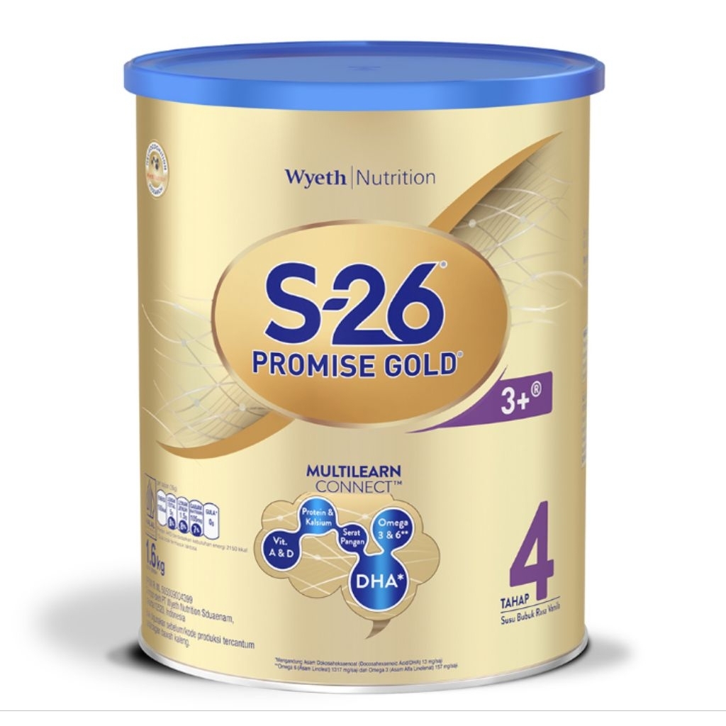 

S-26 Promise Gold Tahap 4 Susu Pertumbuhan Anak 3-12 Tahun Vanila 1.6kg