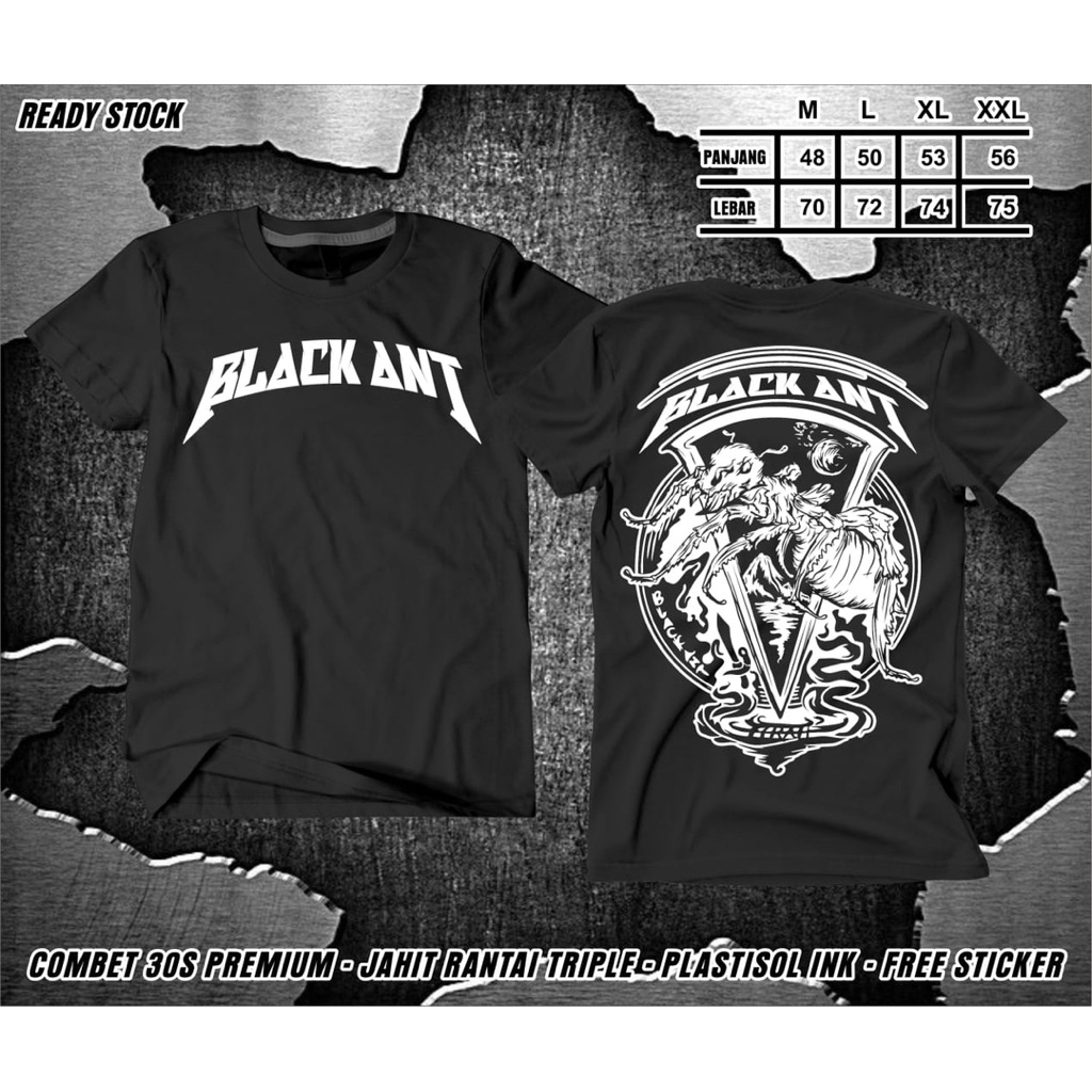 Kaos psht black ant terbaruu