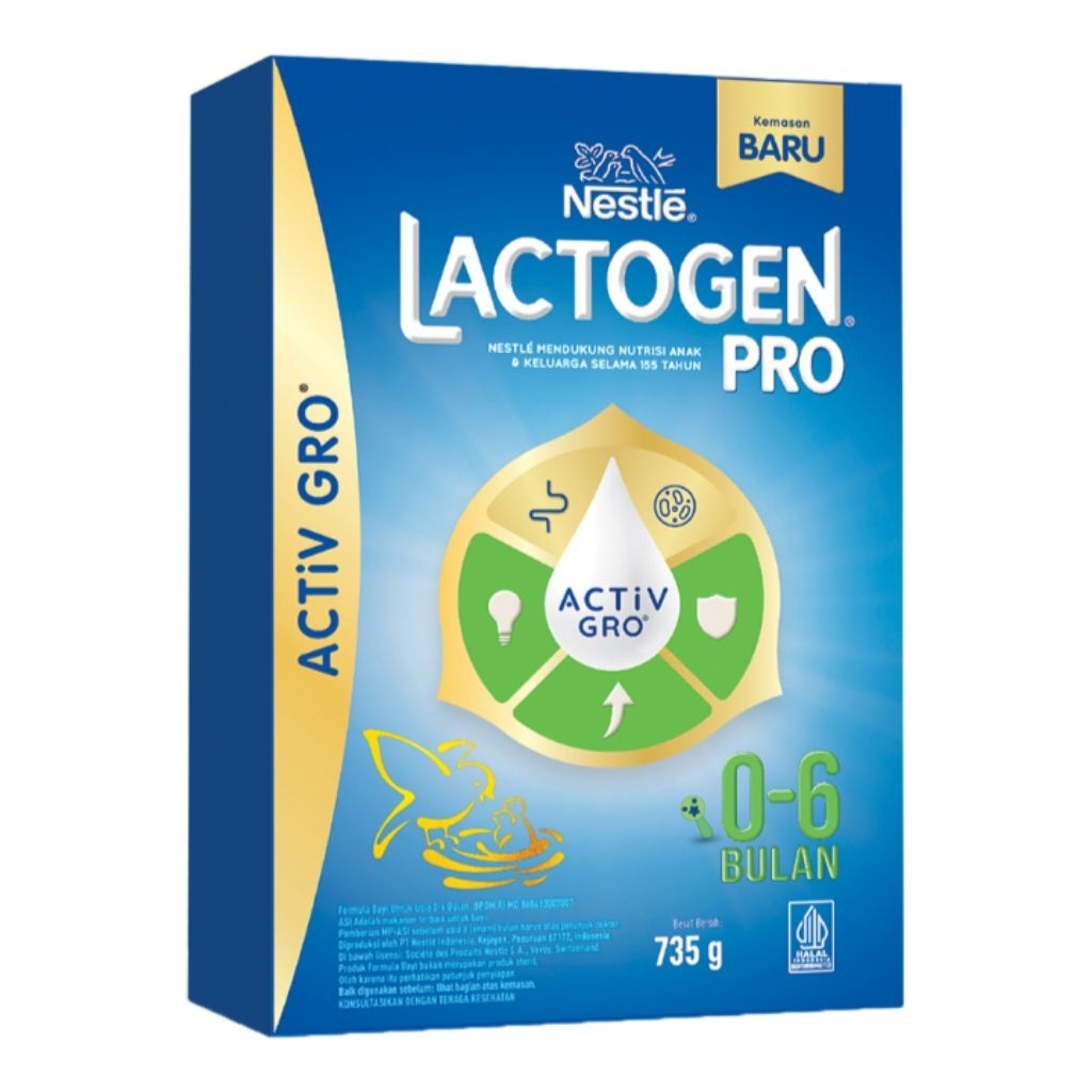 

Lactogen Pro 1 Happynutri Susu Bubuk Formula Bayi 0-6 Bulan 735g