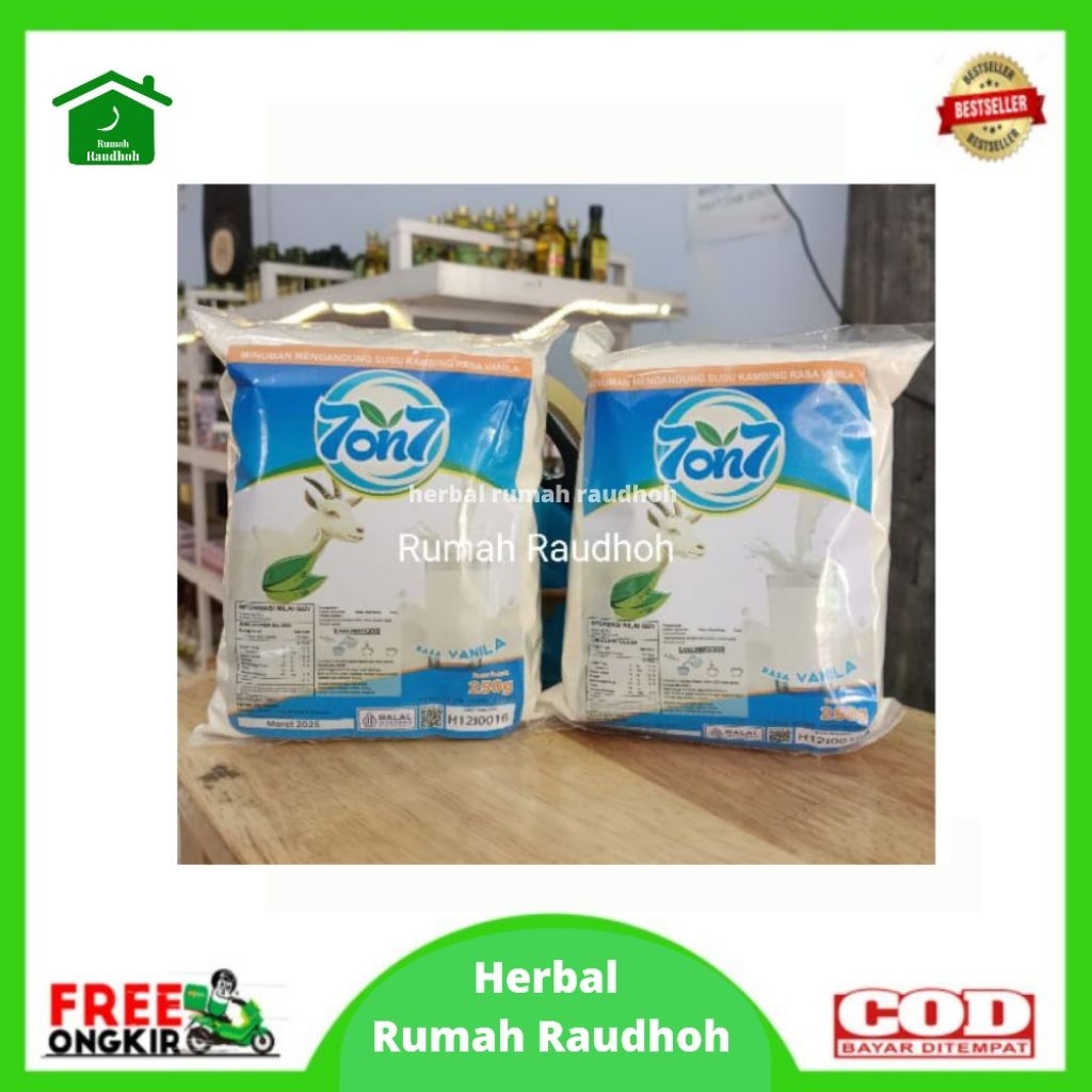 

SUSU KAMBING ETAWA BUBUK 7on7 KEMASAN 250 GR - RASA VANILLA