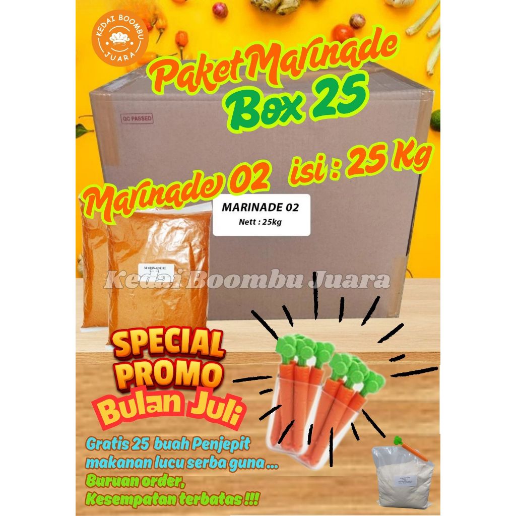 

Bumbu Marinasi Ayam Premium Paket isi 25 Kg / Marinade 02
