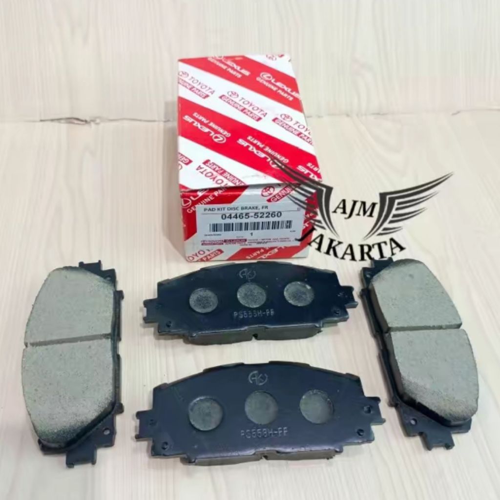 Brake pad kampas rem depan Toyota yaris new vios 2007-2012 tipe type E G J japan
