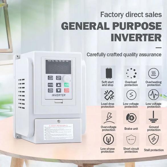 Inverter VFD 4kw 4000 WATT input 220v output 220v 3phase dinamo motor